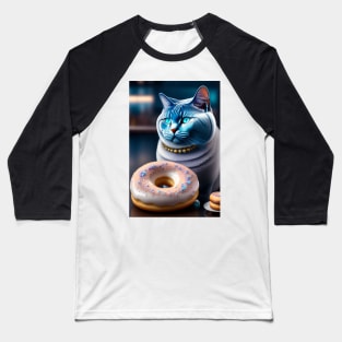 British Shorthair And Donuts Baseball T-Shirt